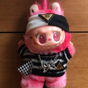 Labubu Big Into Energy Love Custom Plush Doll Keychain Bag Charm